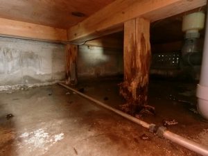 漏水による束の腐食